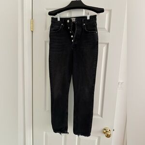 Citizens of Humanity Jolene size 24 High Rise Slim Vintage Stormy Black